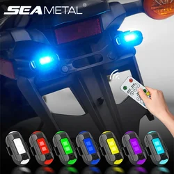 SEAMETAL Motorcycle Lights Drone Strobe Light USB LED Anti-Collision Bike Night Flying Mini Flashing Warning Signal Lights