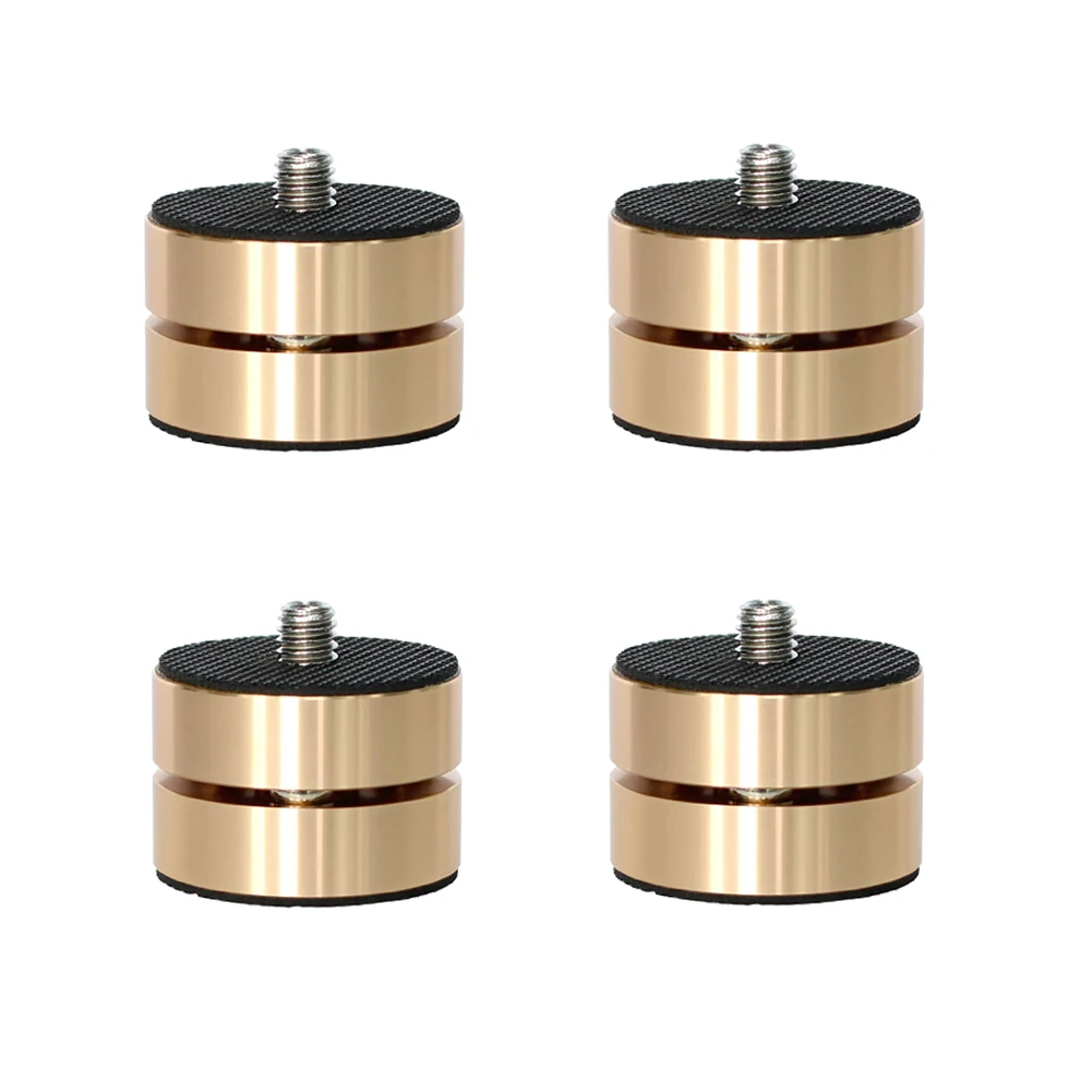 4PCS Audio Speaker Stand Foot Pad Anti-shock Absorber Spike Isolation Feet for Audio CD Player Power Amplifier Vinyl  Player