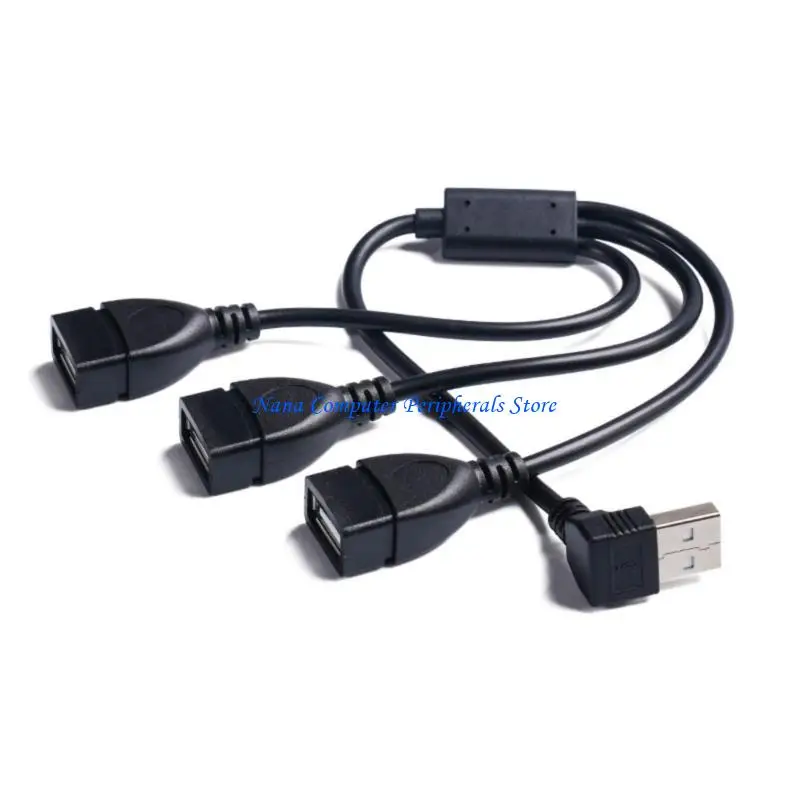 

F68C USB-разветвитель Y-адаптера, поддерживающий одновременное использование трех устройств USB2.0, имеет изогнутую конструкцию