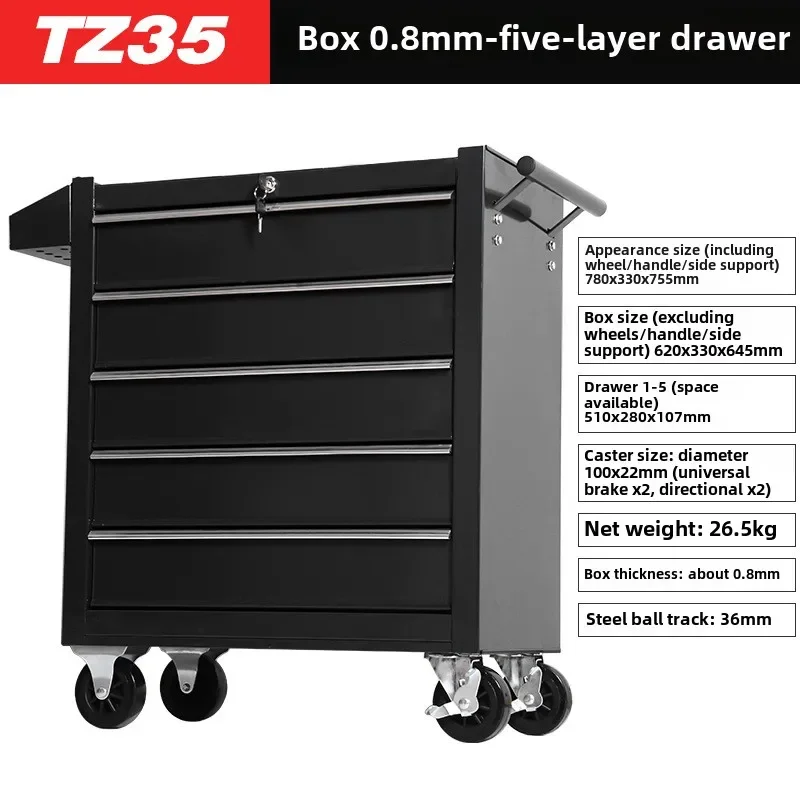 Motorcycle Tool Cabinet Rolling Tool Box Cabinet Chest Storage with Wheels Tool Cabinet