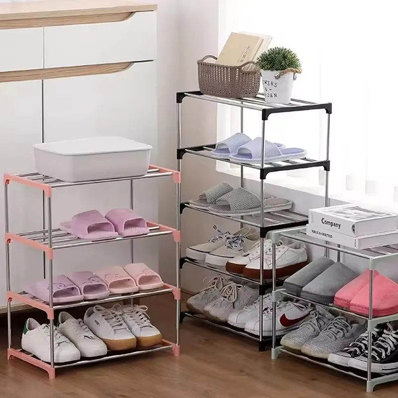 Compact 3-4 Level Shoe Rack for Organized and Efficient Home Storage