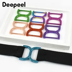 2/5Pcs Deepeel 25mm Metal Adjust Buckles Double D Ring Buckle Bag Strap Connector Clasp Belt Webbing Hook Hardware Accessories