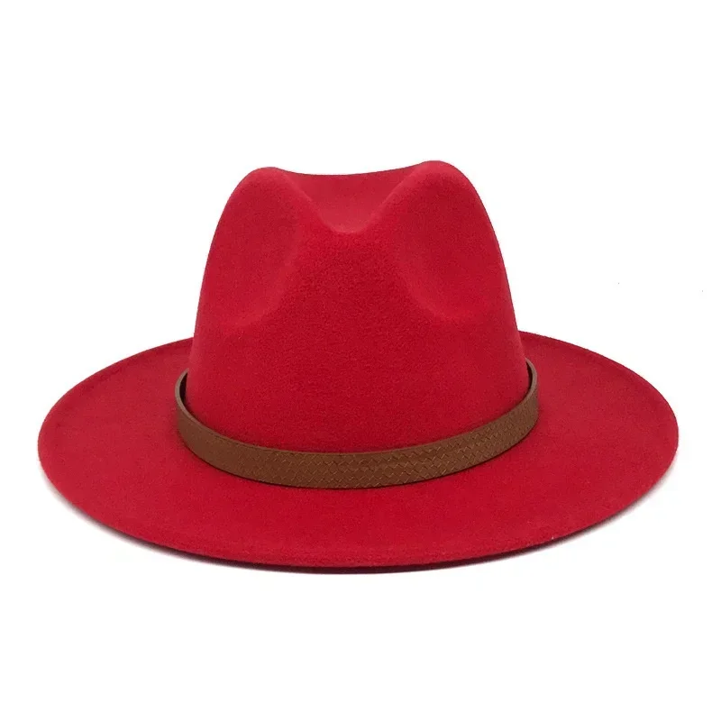 

New Fashion Sun Protect Hat with A Tassel for Men Women Fashionable Felt Cap Fedora Hat