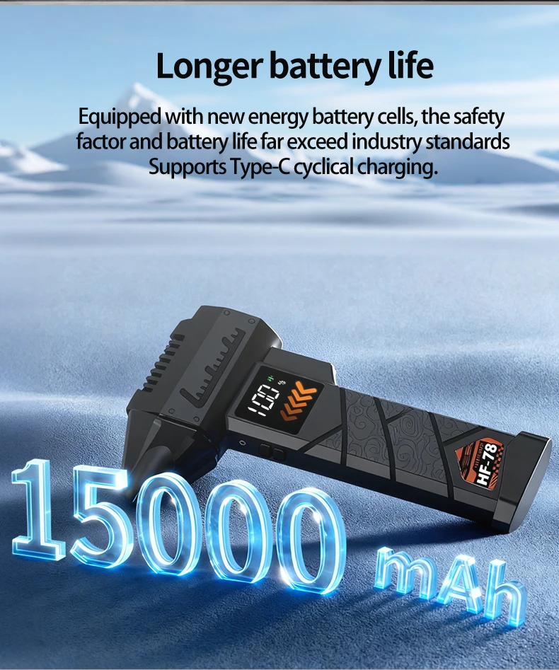 F1 توربو مروحة نفاثة منفاخ هواء قوي منفضة مكنسة كهربائية إمدادات الطاقة في حالات الطوارئ ، ضغط الرياح 800 جرام وسرعة الرياح 65 متر/الثانية تهب #4