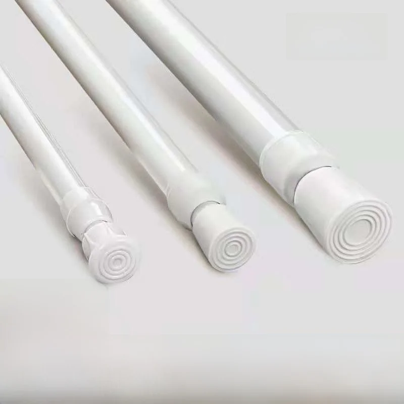 No-Drill Adjustable Rod Thickened Kitchen Balcony Short Curtain Semi-Curtain Rod Curtain Pole Support Rod Stainless Steel
