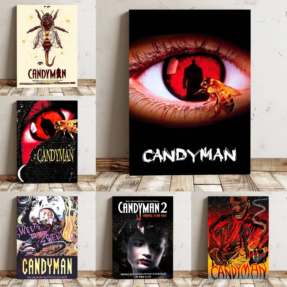 Candyman Movie Poster High Quality Print Waterproof Wall Art Sticker For Bar Living Room Decor Gift