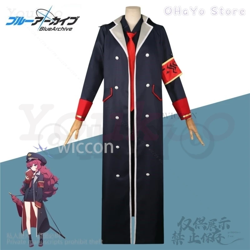 Anime Game Blue Archive Cosplay Natsume Iroha Costume Wigs Coat Jk Military Uniform Skirt Lolita For Girl Halloween Customized