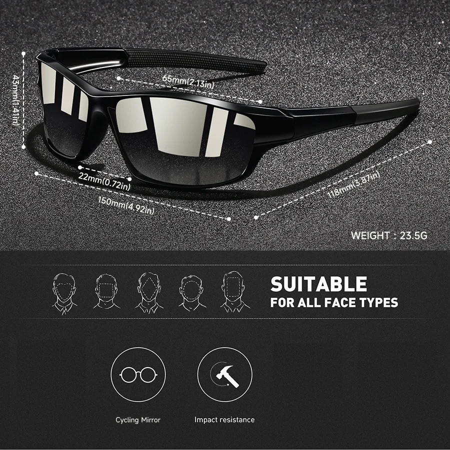 Fashion Vintage   Eyewear Fishing Cycling Sports Sunglasses Men Women Running Mountaineering Sport Man Sun Glasses