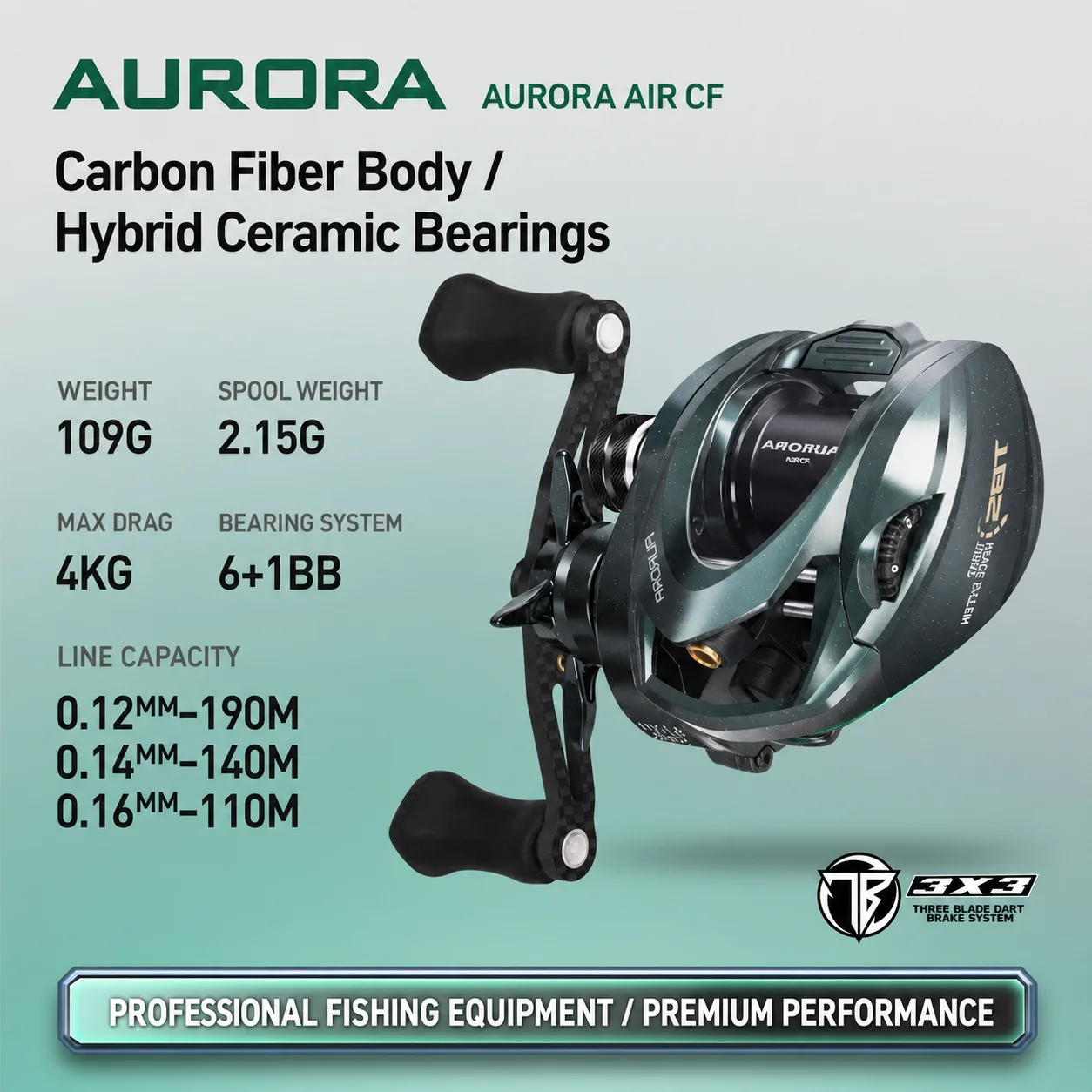 Hasda Luya Aurora Micro Materials AirCF Ceramic Bearings Carbon Fiber Body Micro Materials Special Water Drop Wheel
