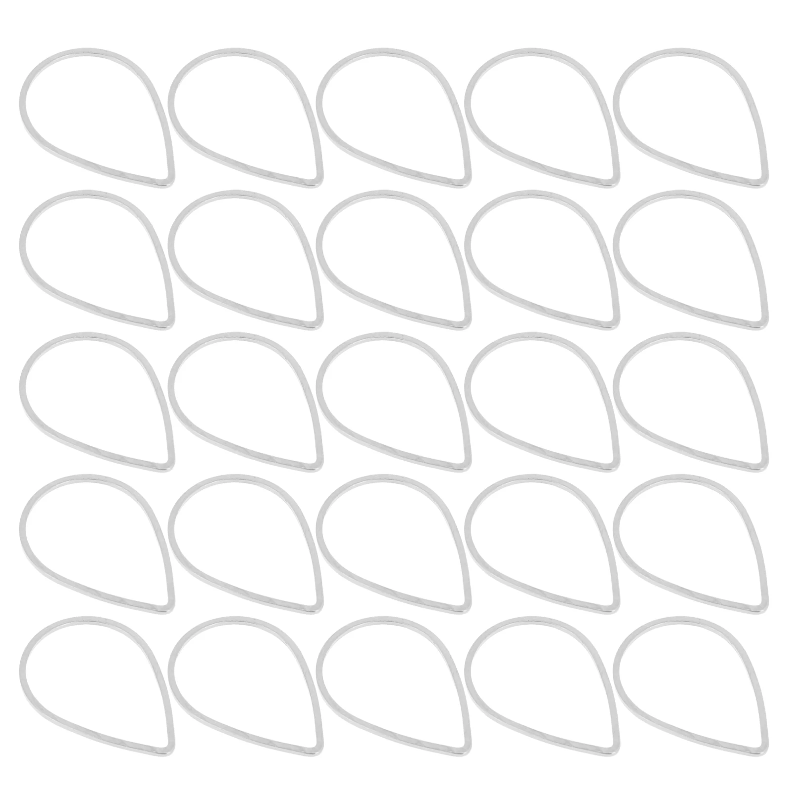 

30 Pcs Teardrop Earring Charms Copper Pendants for Necklace Bracelet DIY Jewelry Making Crafts Long Lasting Accessories