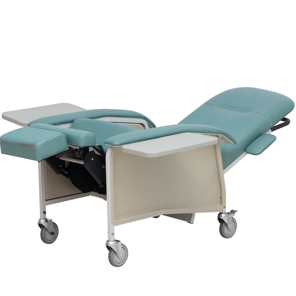 for EU-MC510 Patient Clinic Hospital manual Adjustable Footrest Blood Infusion Transfusion hospital recliner chair bed