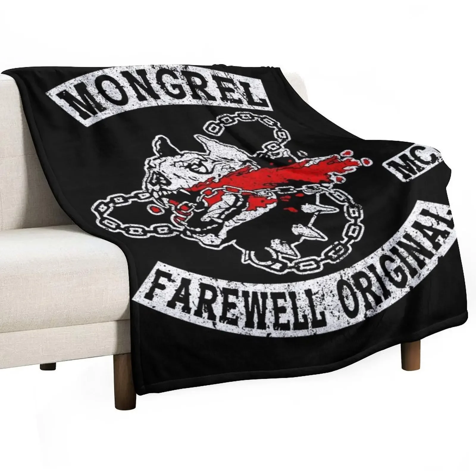 Mongrel Motorcycle Club Throw Blanket Sleeping Bag Blankets Sofas Of Decoration Moving Bed covers Blankets