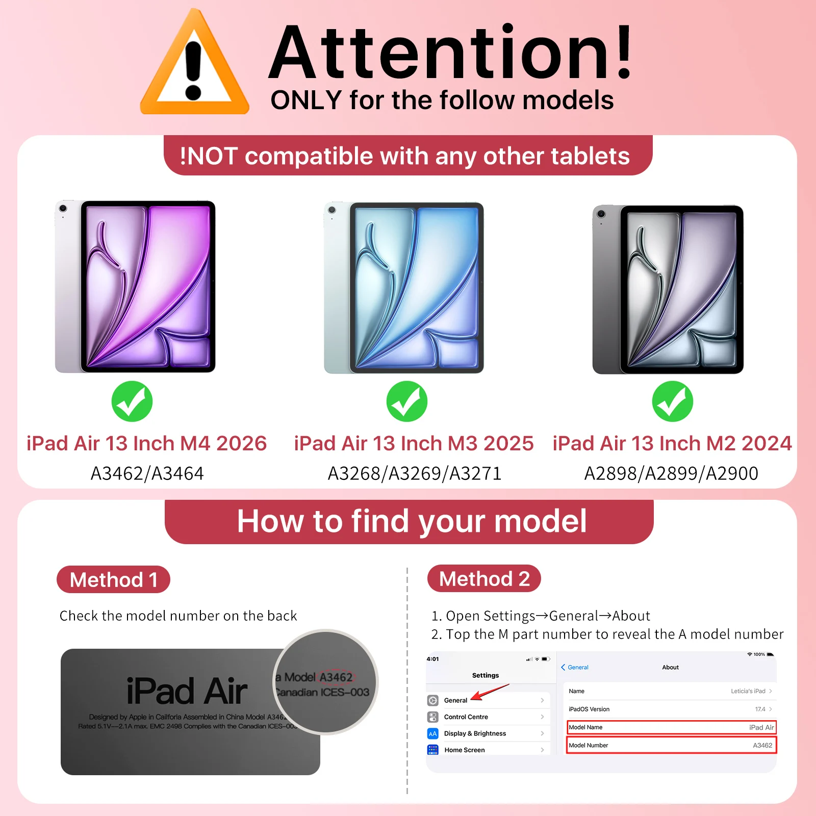 Slim Smart Case for iPad Air 13