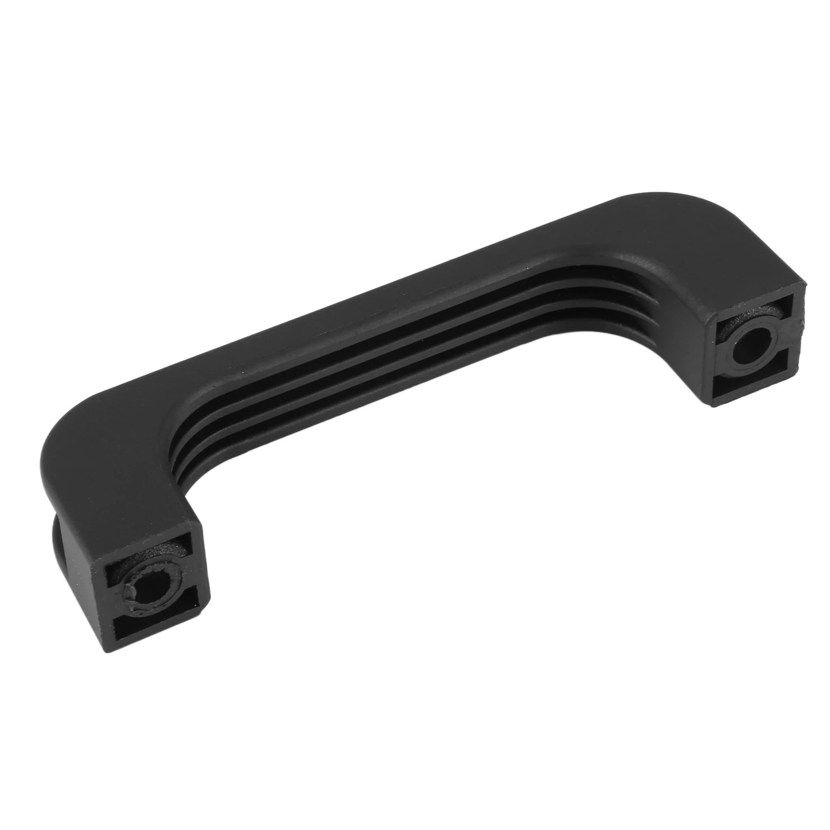 ドアとキャビネット用の長方形のプルハンドル、黒いプラスチックハンドル、5.2インチ