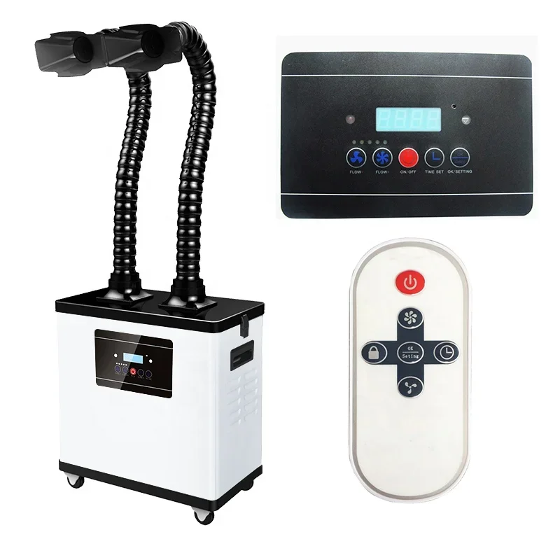 Digital Smoke Industrial Collection Dust Vacuum Cleaner Lab Clean Room Fume Extractor