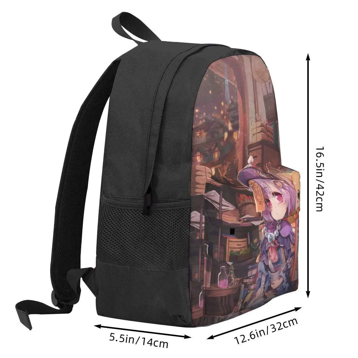 Action Genshin Impact Women Backpack 3D Print Student School Bag QiQi Electronic Games Laptop Rucksack Kids Travel Rucksack