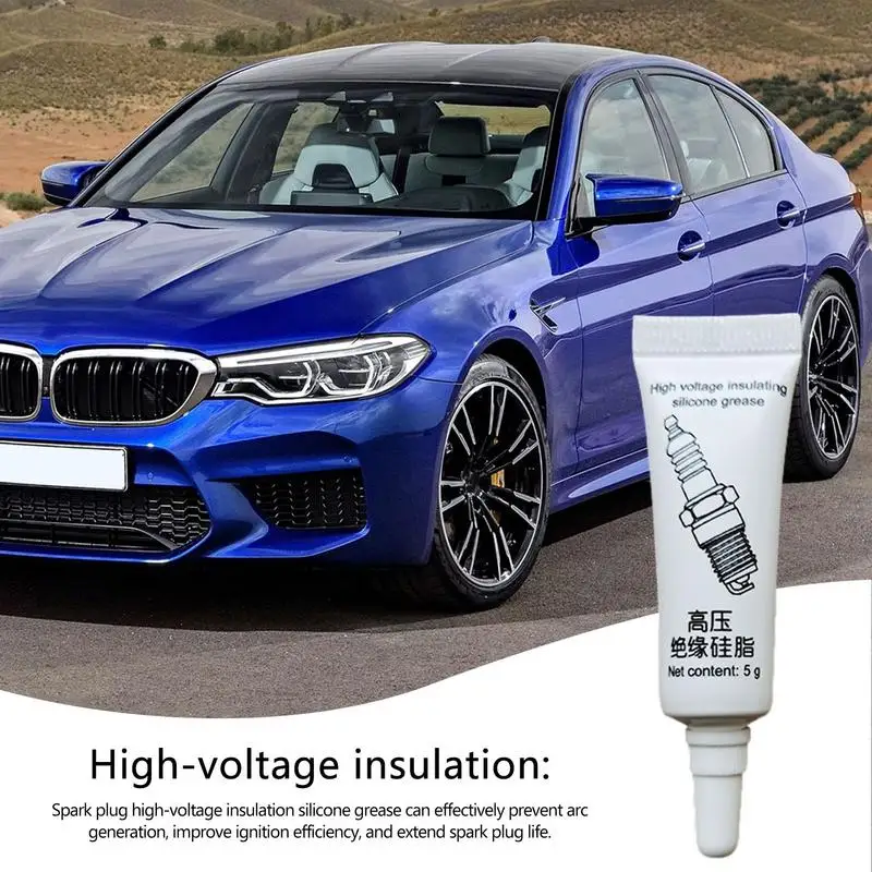 Car Spark Plug Insulating Grease Waterproof High Voltage Insulating Ignition Coil Silicone Grease Temperature Dielectric Sealant