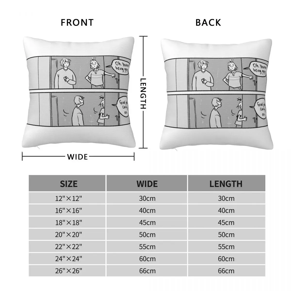 Being Gay Carry On Square Pillowcase Polyester Linen Velvet Printed Decorative Throw Pillow Case Sofa Seater Cushion Cover 18