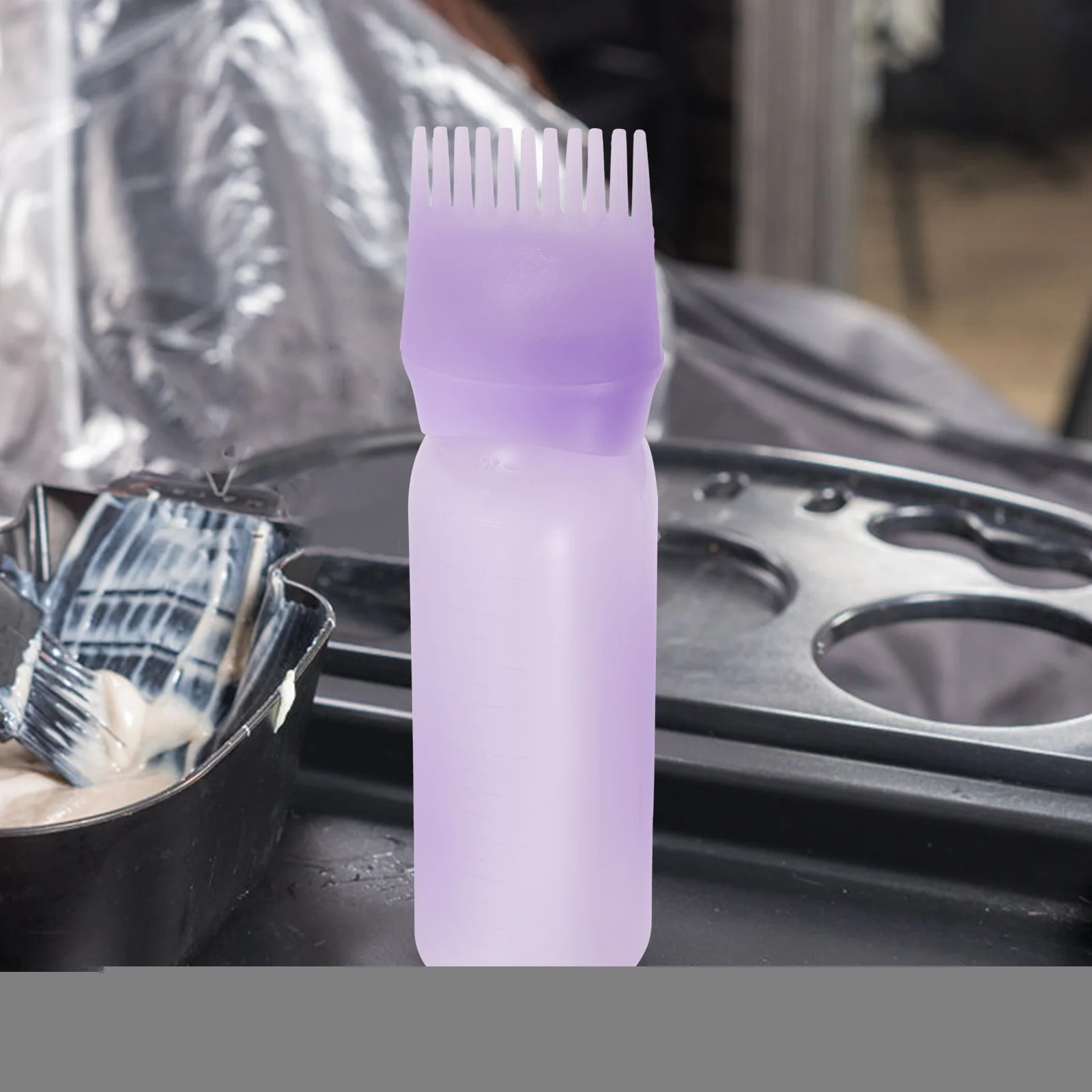 

3pcs Perm Applicator Bottle with Comb for Hair Coloring Dye Oil Suitable Home Salon Use Practical Design