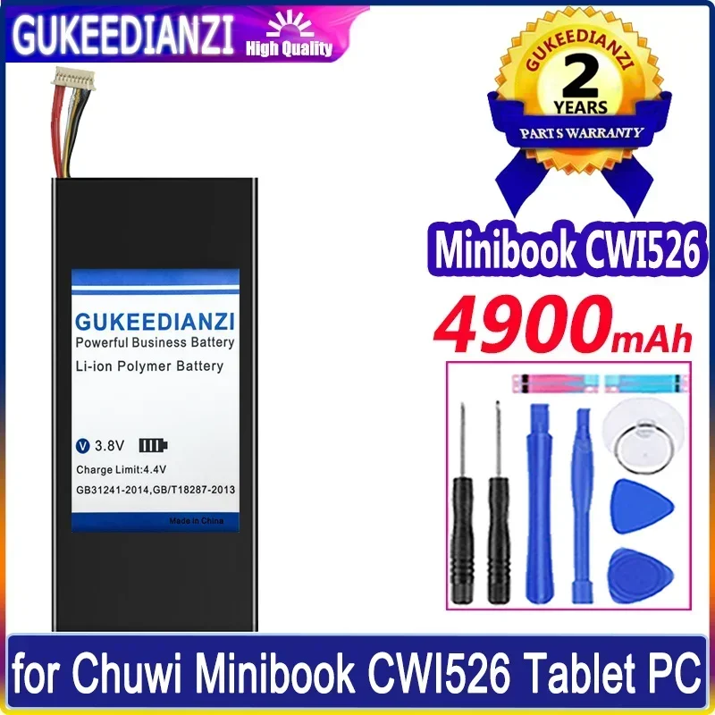 GUKEEDIANZI 4900mAh Battery For Chuwi Minibook CWI526 Tablet PC Batteria + Free Tools