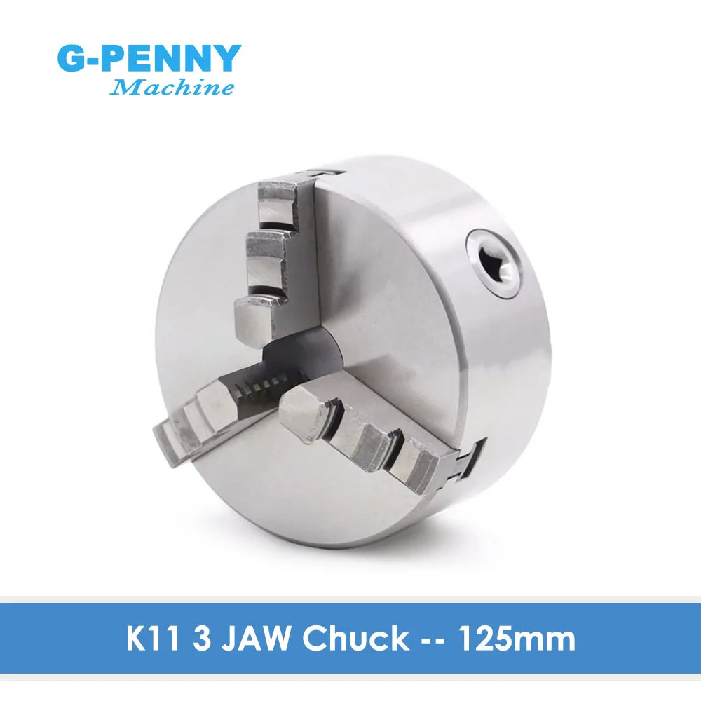 K11 125mm 3 jaw Chuck self-centering manual chuck four jaw for CNC Engraving Milling machine ,CNC  Lathe Machine!