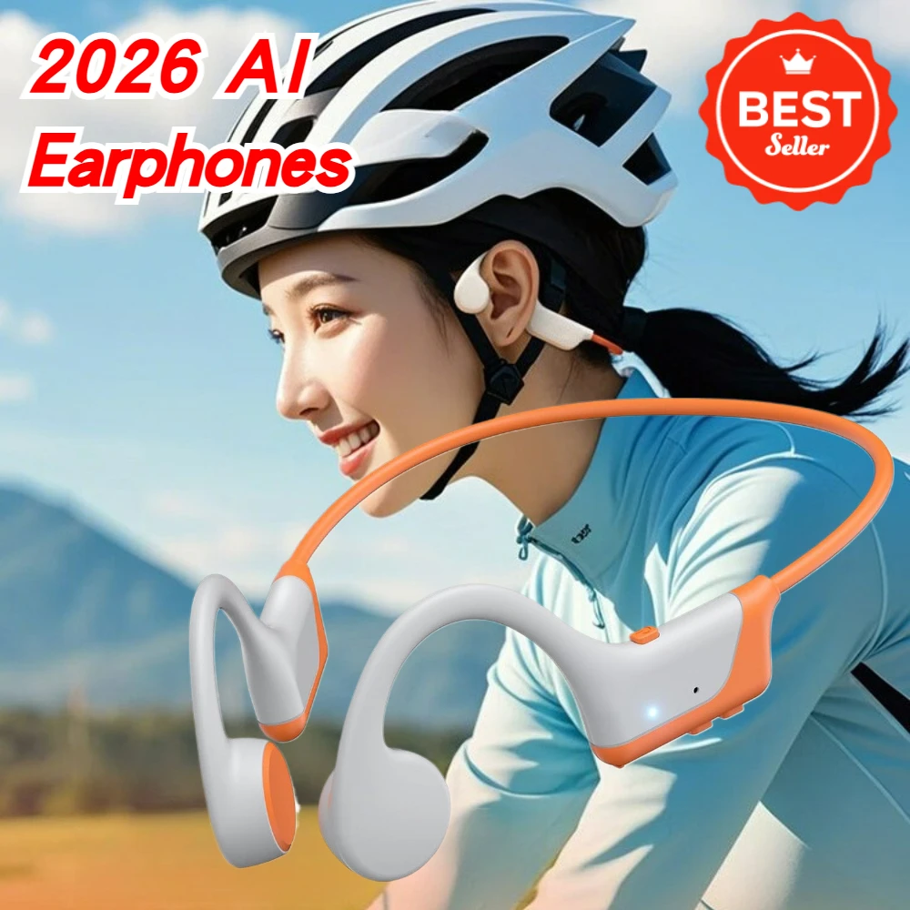 AI 2026 الموسيقى العظام سماعات أذن تلتف حول الرأس اللاسلكية المفتوحة الأذن الرياضة سماعة 20H غير وقف وقت اللعب IPX6 مقاوم للماء مع ميكروفون #1