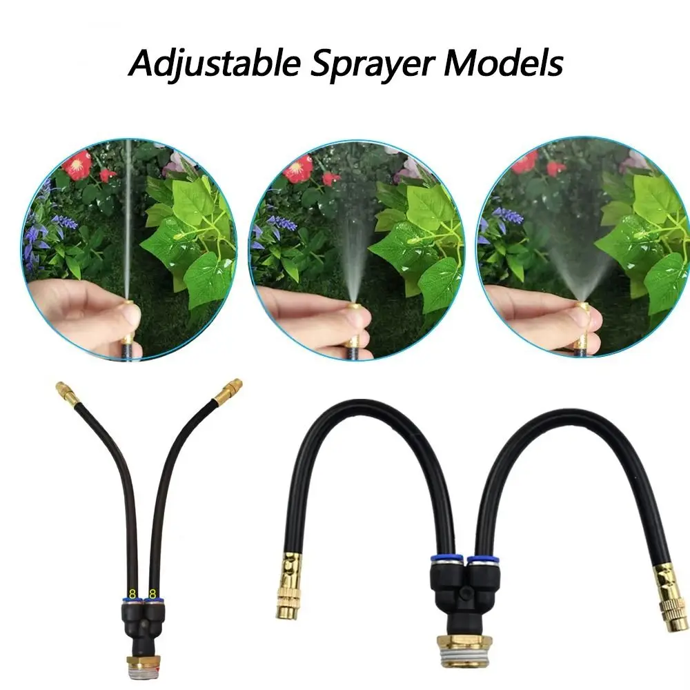 New 1/2 Male Thread 20MM Connector Atomizing Nozzle Adjustable Outdoor Free Bending Nozzles Convenient Dedusting Garden Watering