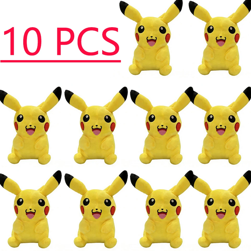 HOT 10pcs Peluche Pokemon Gengar Peluche 24cm Pokemon stuffed Toy Cute Cartoon Pikachu Plush Doll Soft Doll Child Birthday Gift@