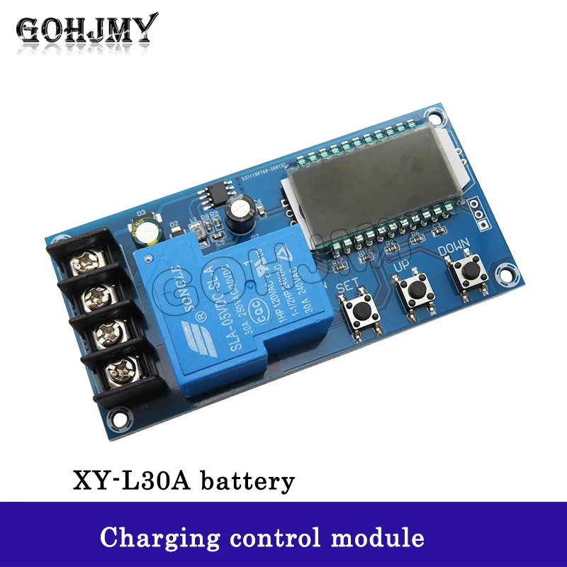 XY-L30A Battery Battery Charging Control Module Digital Full Charge Power Off Overcharge Protection Switch 6-60V GOHJMY