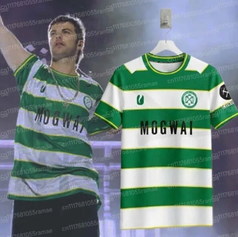 Mogwai Cwmbran Celtic FC Jersey  Reading Festival Grian Chatten Shirt Outdoor Sports Top Sleeveless Shirt FamilyMatching