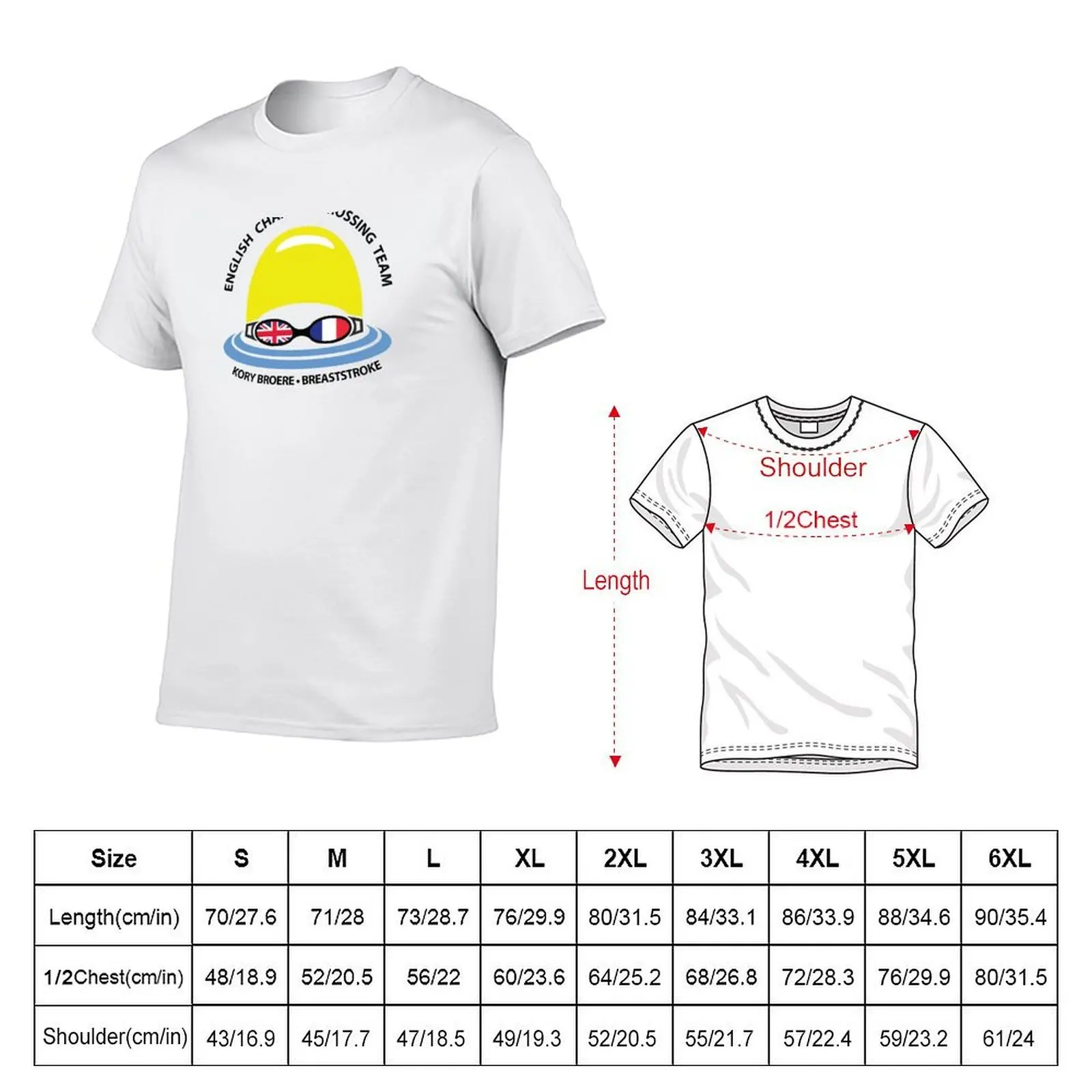 English Channel Swim Crossing Team - Kory Broere T-Shirt cotton t shirts high quality t shirt man luxury T-Shirt