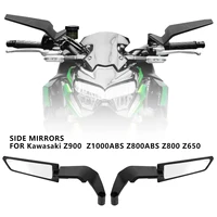 Espejo retrovisor lateral para motocicleta Kawasaki Z1000 Z900 Z800 Z750 Z650 Z400 Z300 Z250 Z125, Kits de espejos retrovisores giratorios ajustables