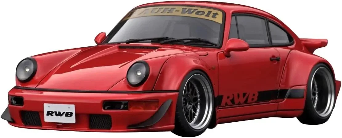 Modello di accensione 1/18 RWB 964 Collezione di modelli di auto in resina rossa IG3636