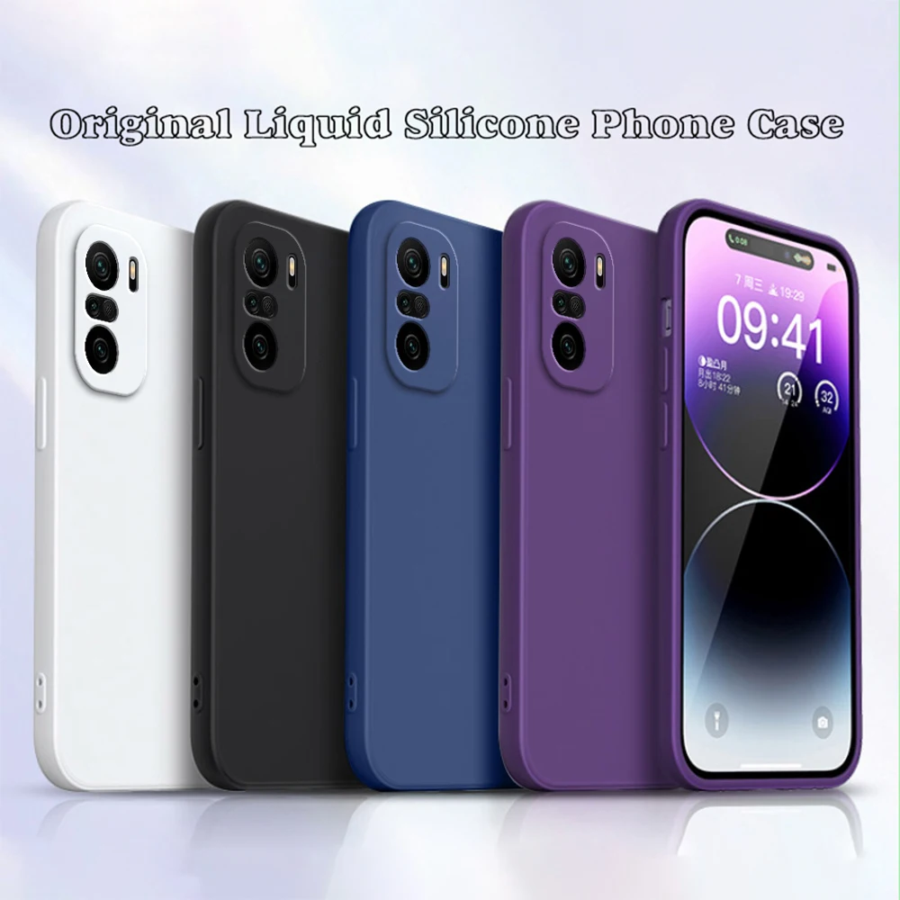 

Official High Qualtiy Case for Xiaomi 11i 2021 5G M2012K11G Candy Soft Couple Liquid Silicone Original Protect Back Cover Fundas