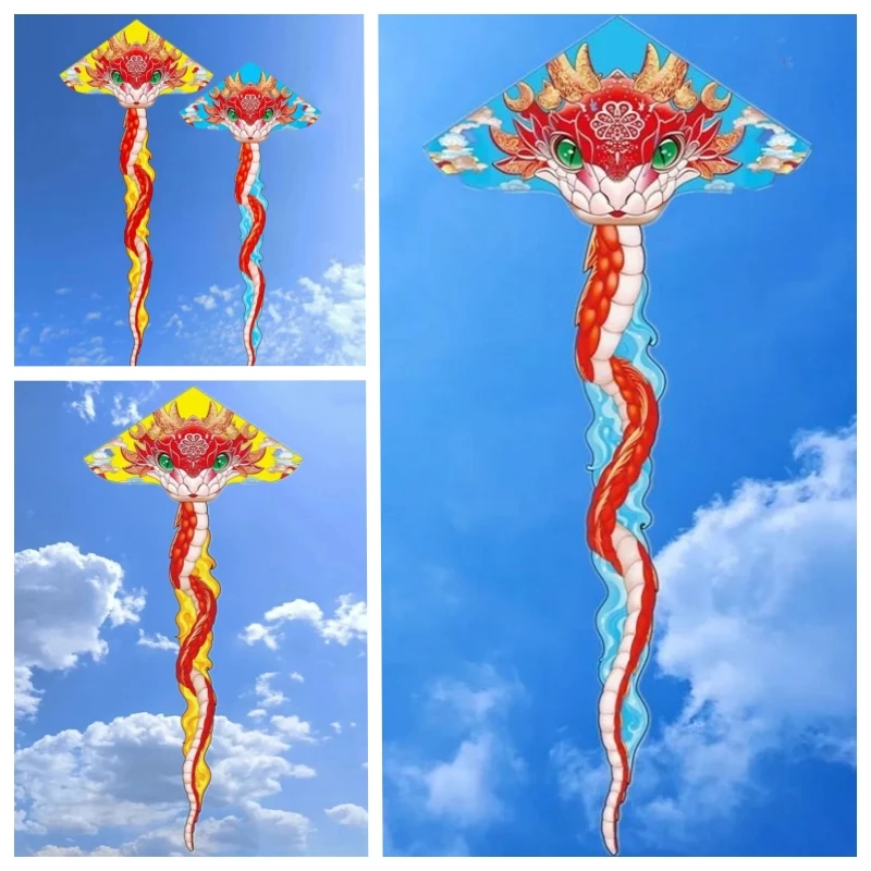 free shipping sanke kites flying kite for kids professional kite gel blaster sports-leisure kite adults spinner kite burning row