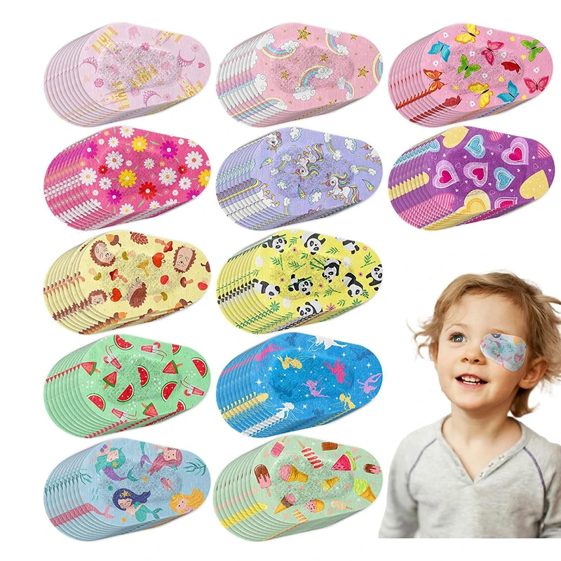 

5PCS Protect Eyesight For Kids Girls Boys Vision Care Amblyopia Eye Patch Adhesive Eye Patches Medical Sterile Eye Pad