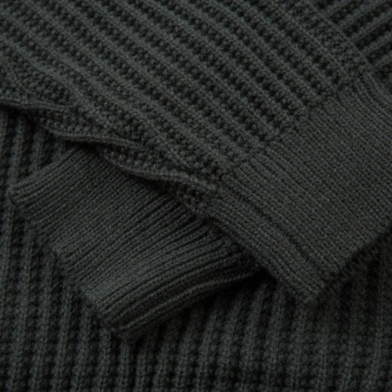 HKSH خريف شتاء رجل جديد تصميم مزدوج الطبقات طوق سحابات محبوك سترة بلون موضة سميكة الدافئة البلوفرات HK13997 #6