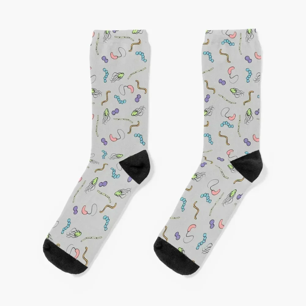 

Pastel Rainbow Bacteria Socks men cotton high quality happy Novelties sports stockings Socks Female Men's