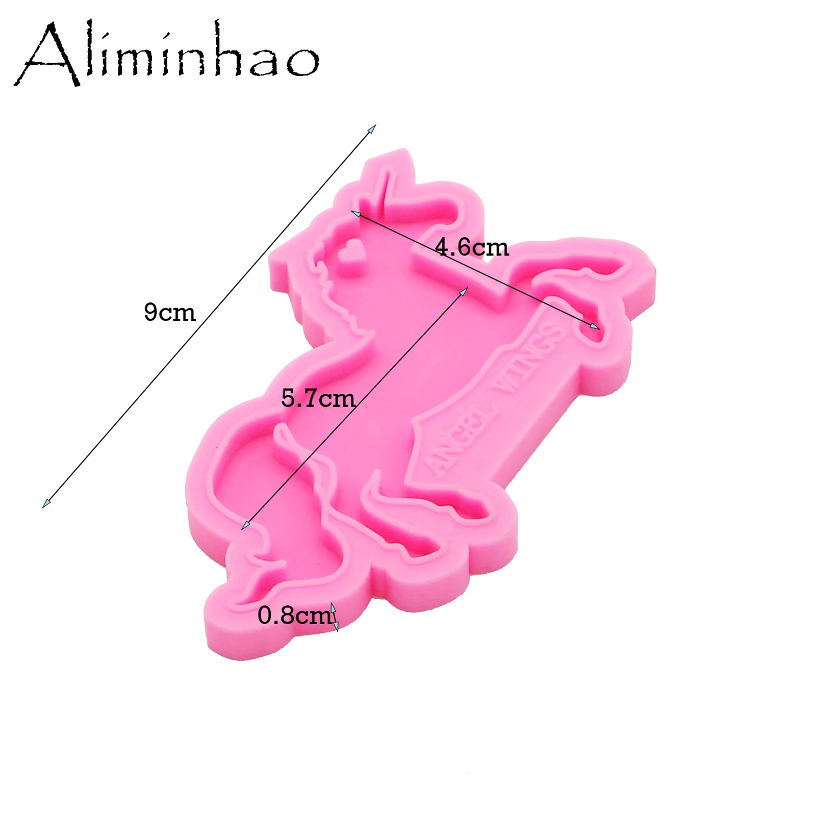 DY0137 Shiny Unicorn Head Silicone Molds For DIY Keychain Epoxy Resin Horse Mold Craft Chocolate Fondant Sugarcraft