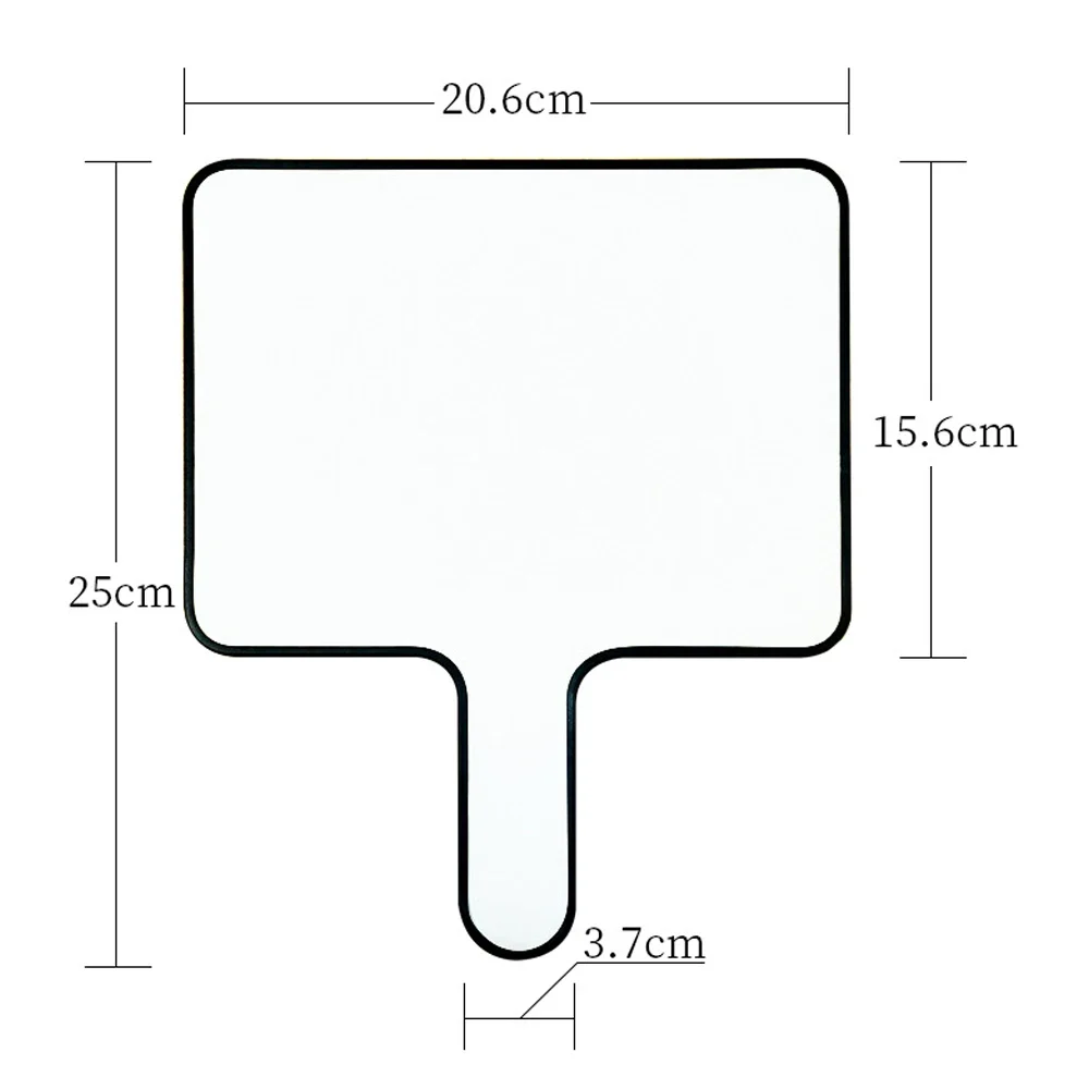 Mini Dry Erase Board Hand-held White Board for Kids Teacher Teaching Aids with A Black Dry Erase Marker Class Interaction Q&A