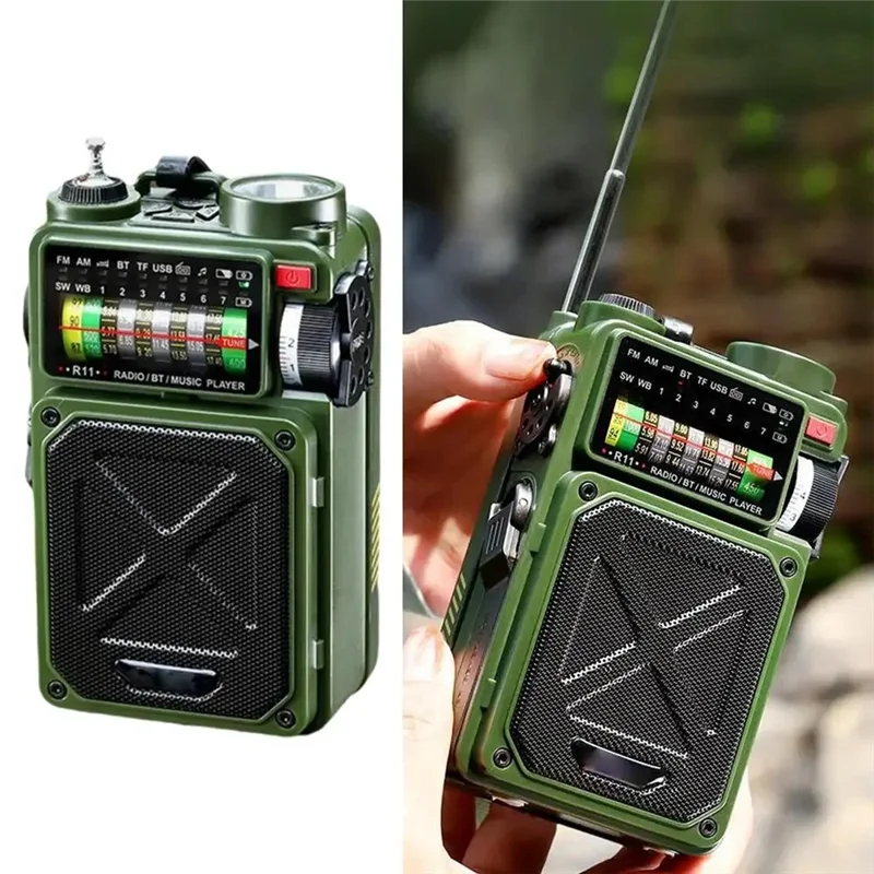 News Hand-Operated Emergency Solar Radio Solar Bluetooth Outdoor Camping Alarm Radio Bluetooth Outdoor Camping Alarm Radio