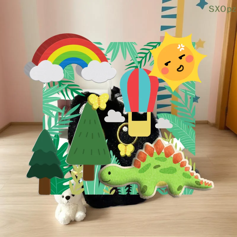 Plush Black Cat Keychain, Small Soft Toy Kitten Doll Pendant, Bag Backpack Decor, Adorable Birthday Gift for Boy Girl