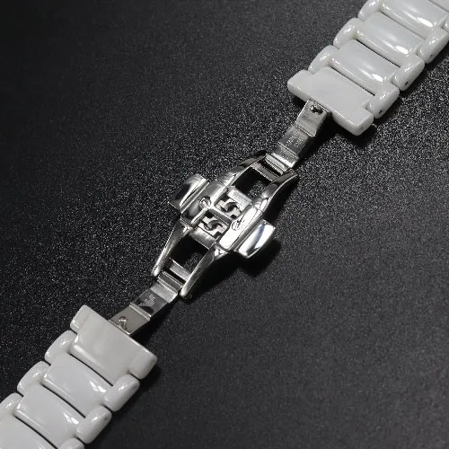 22mm Black White Smooth Ceramic Strap For Armani Watches Ar1499 Ar1507 Ar1509 Men Women Watch Strap sports Wristband Bracelet