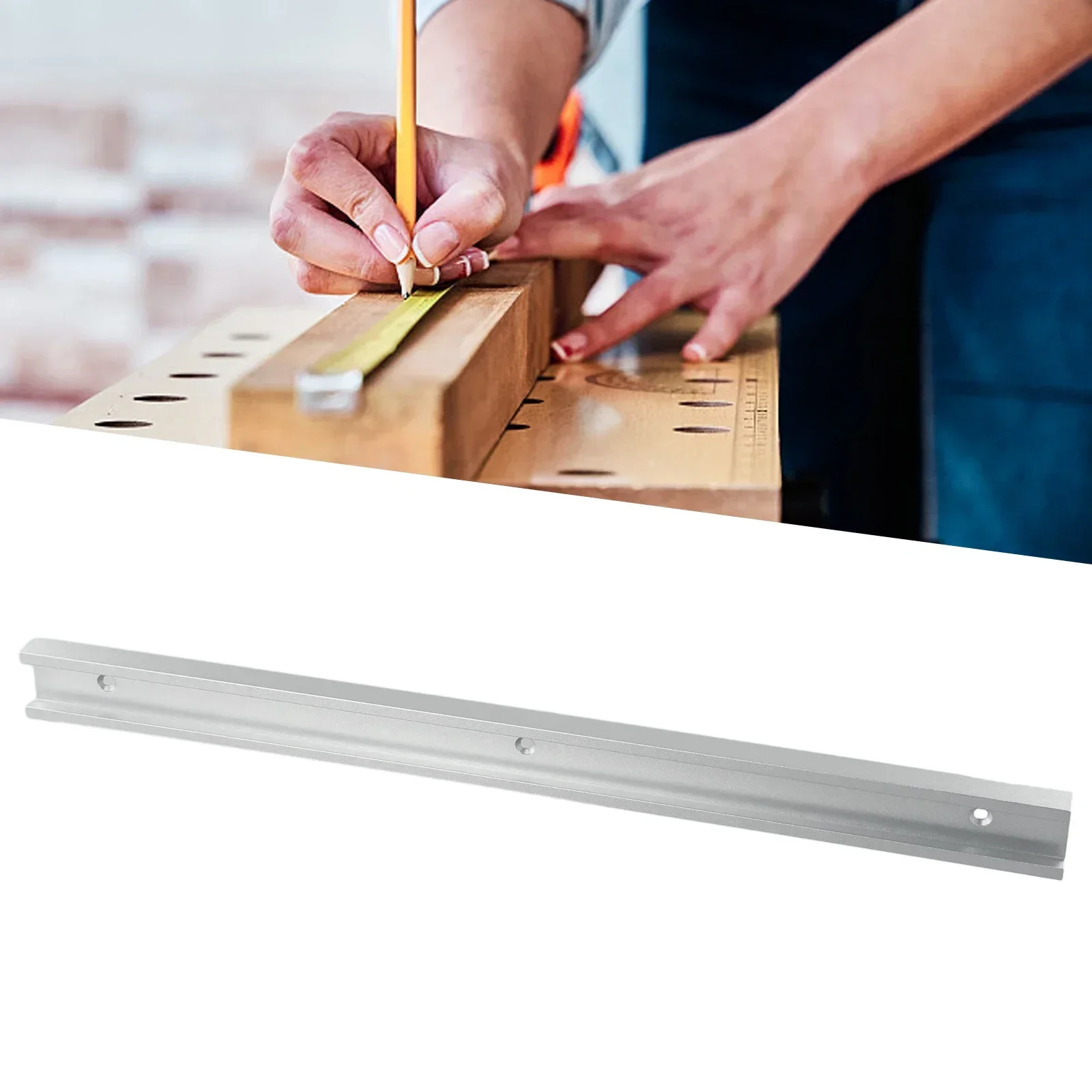 For Woodworking Bench Saw/Router Table T-Track Woodworking Tools 300/400/600mm Miter Bar Slider Silver High Quality