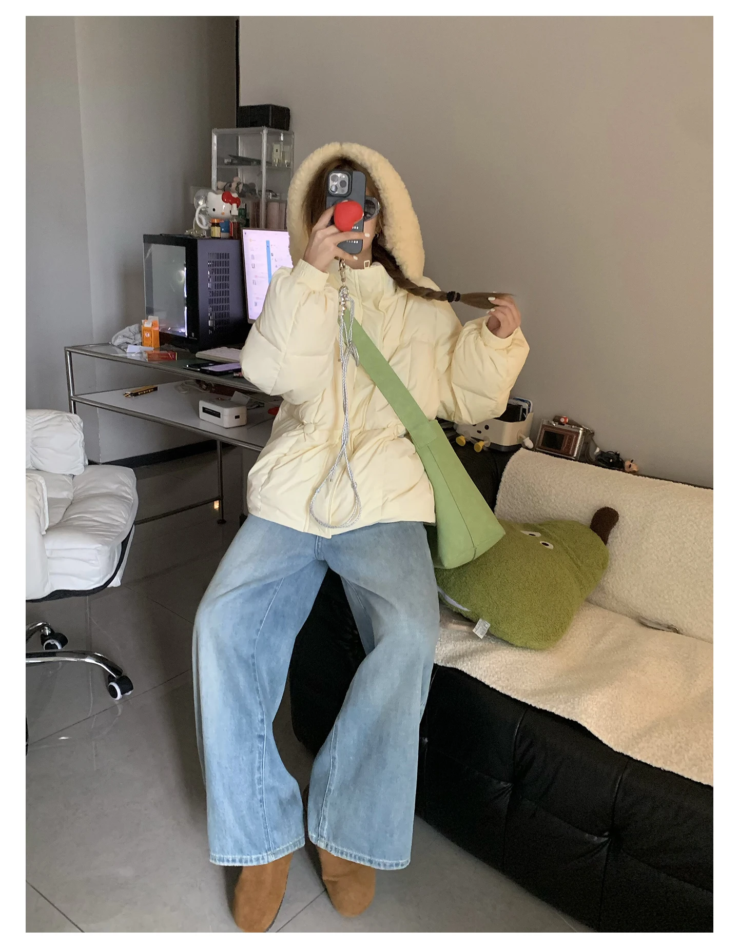 Parka's Dames Nieve Winter Downfilled Anti-Koude Color-Blocking Baffled Full-Zip Quilting Drukknoop Hoogwaardig verzameld woon-werkverkeer