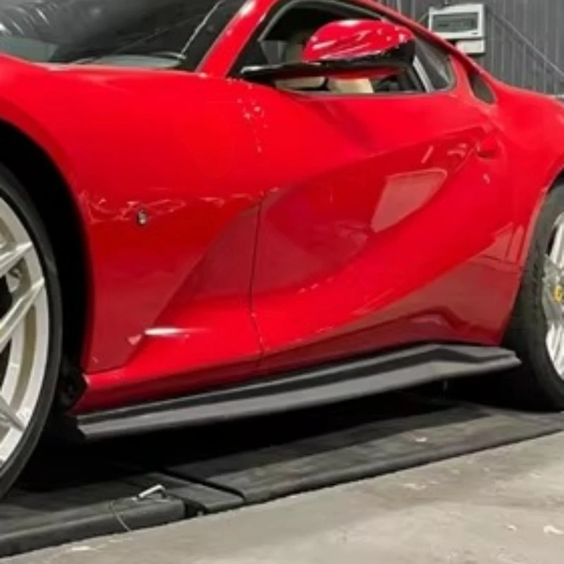 

High Quality N Style Dry Carbon Fiber Side Skirt Side Spoiler for Ferrari 812 Superfast GTS Body Kit