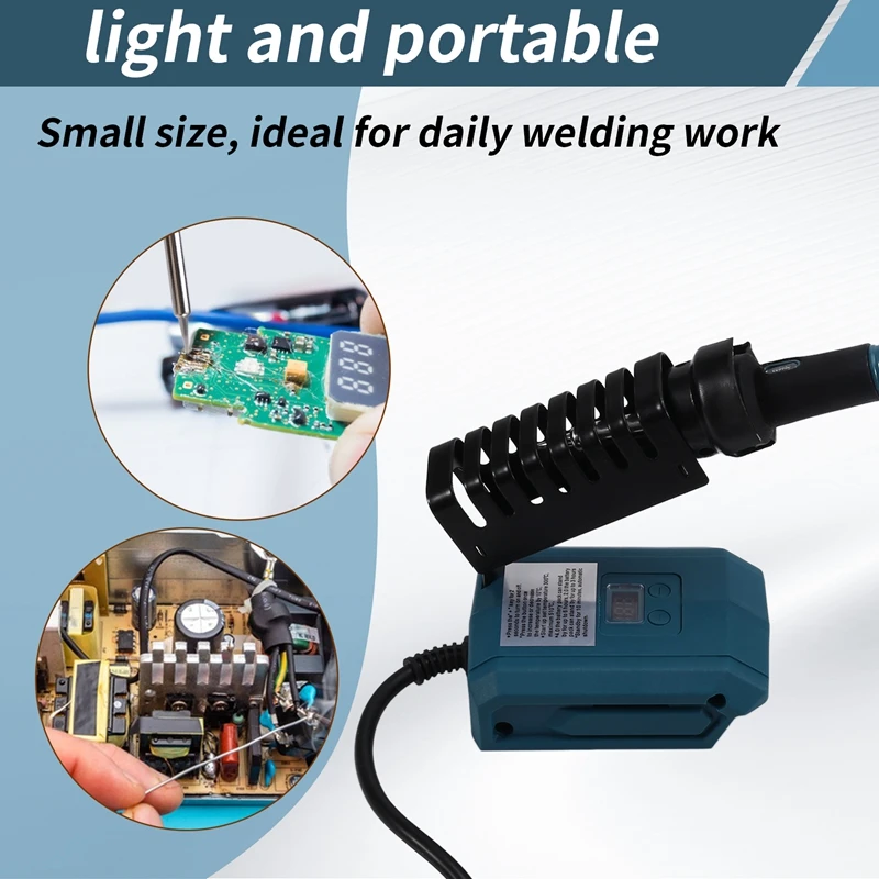 AT64 60W Wireless Electric Soldering Iron 936 Ironhead For  18V Battery Welding Tool 300-510℃ Temperature Adjustable