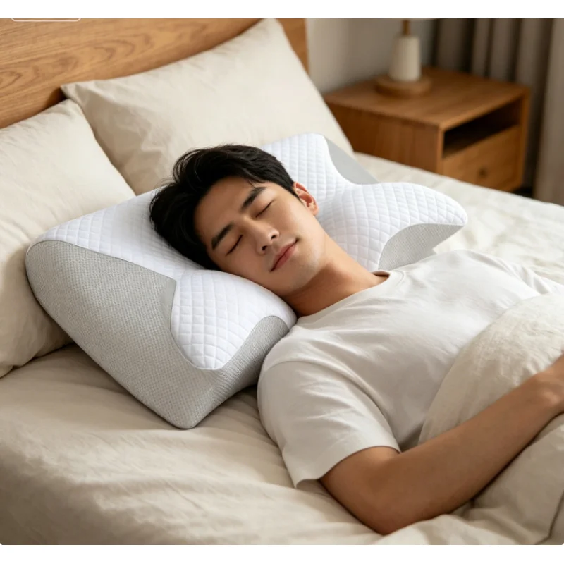 

Ортопедическая подушка для шеи с эффектом памяти Slow Rebound Butterfly, комфортная подушка для сна, массажная подушка для шеи, для домашнего использования