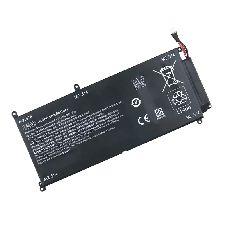 UGB New LP03XL Laptop Battery For HP Envy 14-J104TX 15-AE020TX AE015TX TPN-C121/C122/C124 804072-241 807417-005 HSTNN-DB6X/DB7C