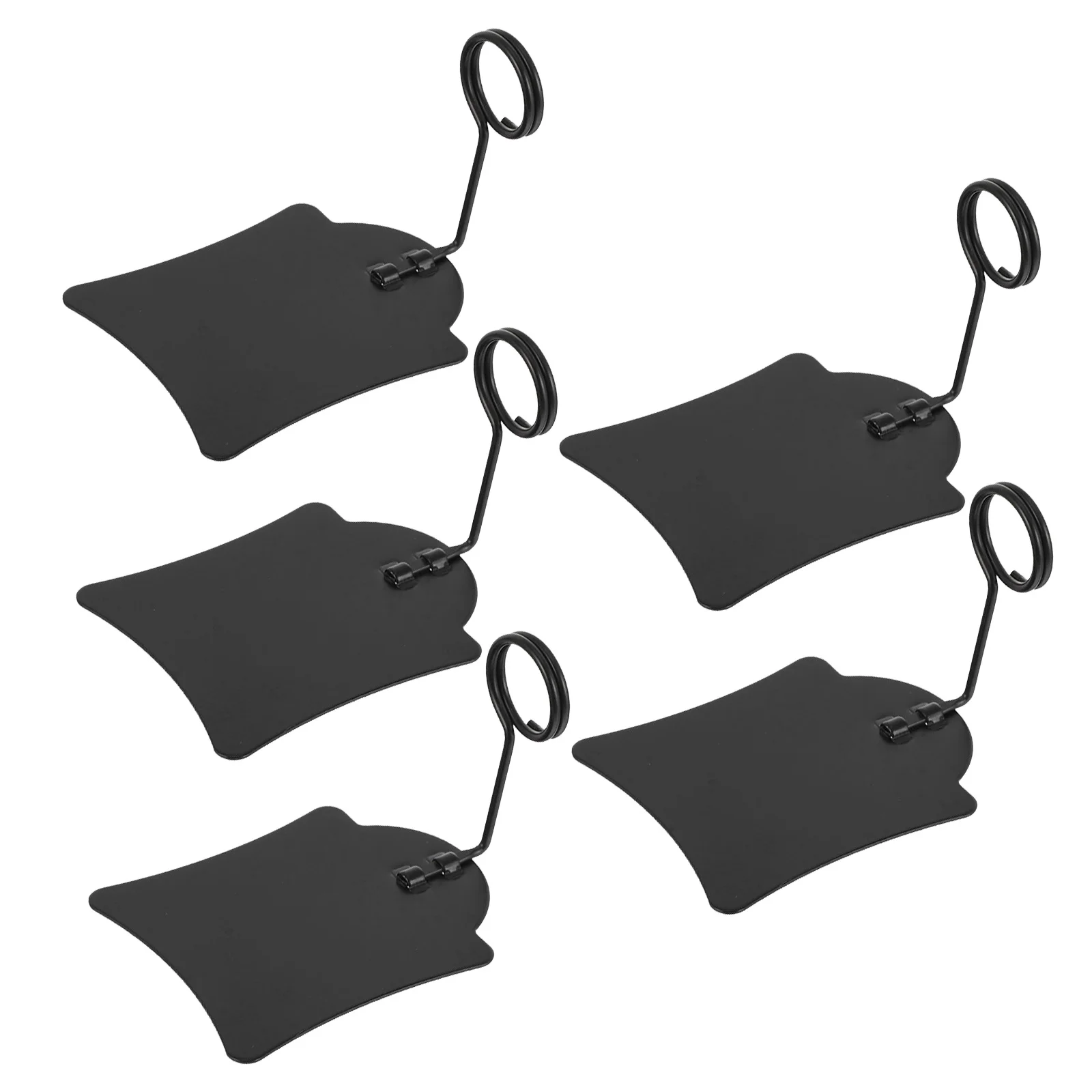 

5pcs Price Tag Holder Metal Label Display For Supermarket Bakery Food Sign Advertising Wire Clip Desk Stand Rack With Pop